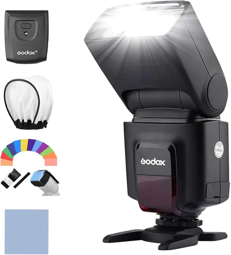 Godox TT520II Univerzális Vaku 5600K + 2.4G Vezeték Nélküli Kioldó, 1/20000s Vakuidő, M/S1/S2 Módok, Canon Nikon Pentax Olympus Kompatibilis
