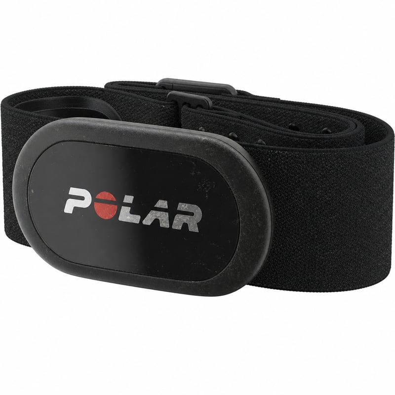 Hrudný snímač tepovej frekvencie Polar H10 s pripojením Bluetooth a ANT+, čierny — známky používania na produkte (stav: pozri 2. obrázok)