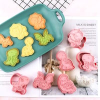 Dinoszaurusz Sütiforma Szett - 3D Fondant Kiszúró és Bélyegző (12 db) 3