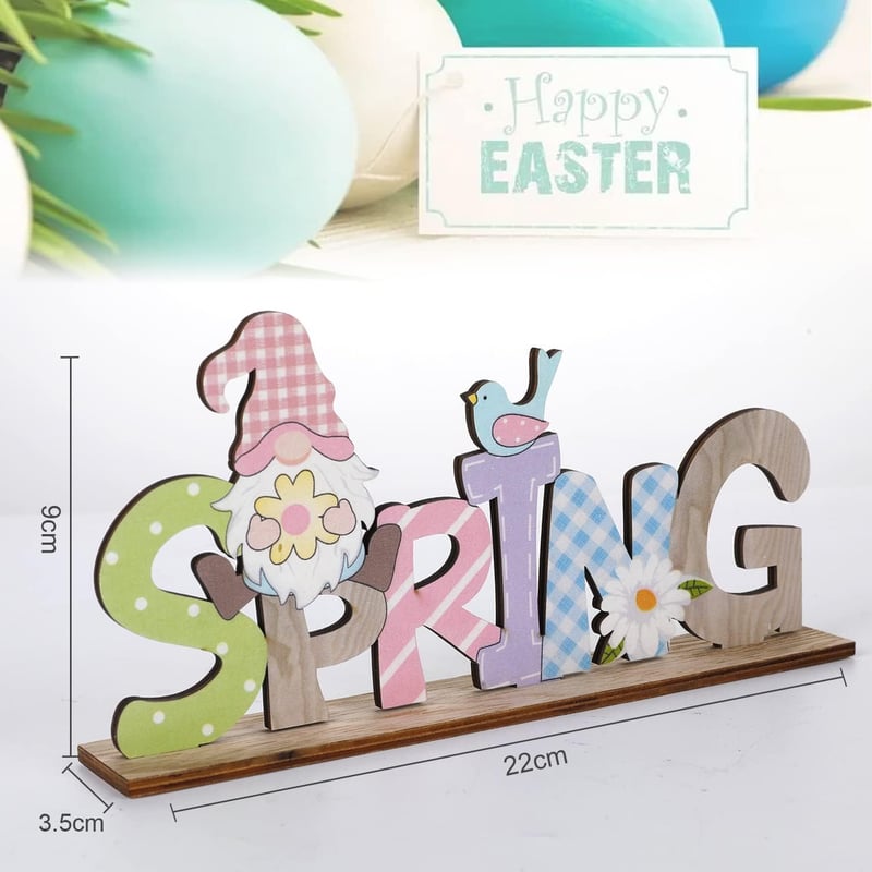 Tavaszi Fa Húsvéti Dekoráció "Easter" és "Tavasz" Feliratokkal - AoHkers