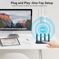 TP-Link AC1200 Dual Band WiFi Jelerősítő 4 Antennával, WPS és LAN Portokkal 4