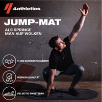 4athletics CrossHero Jump-Mat 139x62cm szürke ugrálópad jógához és edzéshez 4