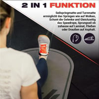 4athletics CrossHero Jump-Mat 139x62cm szürke ugrálópad jógához és edzéshez 6
