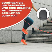 4athletics CrossHero Jump-Mat 139x62cm szürke ugrálópad jógához és edzéshez 3