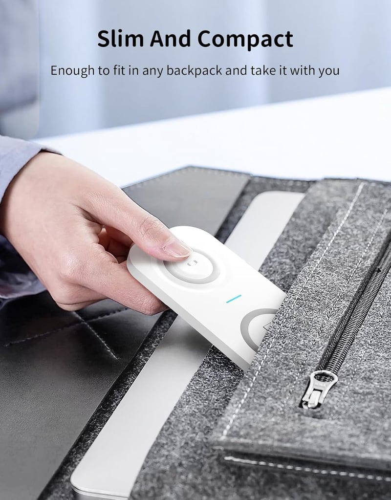 JoyGeek 2 az 1-ben Fehér Vezeték Nélküli Töltőpad iPhone, iWatch és AirPods Készülékekhez