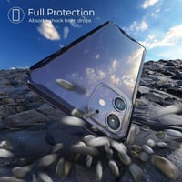 iPhone 11 Ütésálló Védőtok - Átlátszó Hátlap Fekete Kerettel 3