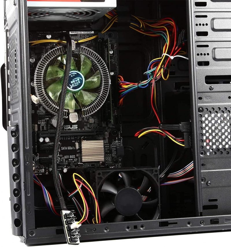 YSSHUI 5-utas PWM PC Ventilátor Elosztó Hub 4 és 3 Tűs Csatlakozókkal