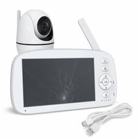 LEMFO bebi alarm s 5,0" HD zaslonom (napuknut) i kamerom, 720P, 5000 mAh — neispravan, djelomično radi: napuknut zaslon (stanje: vidi 2. sliku) 1