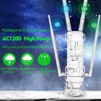 TamperSeals Group AC1200 Kültéri WiFi Jelerősítő - Dual-Band 2.4+5GHz 1200Mbps PoE Access Point, Időjárásálló IP65, 500m Hatótáv, Mesh Támog 6