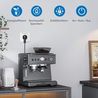HBN Digitális Időzítő Készlet 2db - Heti Programozható Időkapcsoló 8 Kapcsolási Programmal, Véletlenszerű Funkcióval, 16A/3680W, Beltéri Has 2