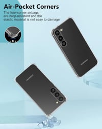 Samsung Galaxy S23 Plus ütésálló átlátszó tok erősített sarkokkal 4