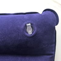 SUTAFOR Felfújható Párna, Ultrakönnyű Kempingpárna, Kék PVC Ülőpárna Utazáshoz, Strandra, Túrázáshoz, 44 x 28 cm, 60g 4