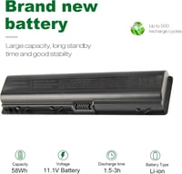 HP Pavilion és Presario laptopokhoz való ASUNCELL akkumulátor - DV2000, DV6000, A900, C700, F500, V3000 sorozatokhoz 3