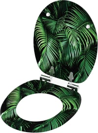 Sanilo Palmdream WC-ülőke önzáró mechanizmussal, fából készült, könnyen szerelhető, strapabíró zsanérokkal, 2,91 kg, kerek forma 4