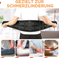 Comfytemp Vezeték Nélküli Derékfűtő Öv Vibrációs Masszázzsal - 155x20 cm, 3 Hőfokszint, 5000 mAh Akkumulátor, Állítható Feszesség, USB 2