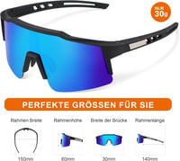 SUOSO Polarizált Kerékpáros Napszemüveg - UV400, TR90 Keret, Flamingó Rózsaszín 2