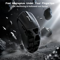 ATTACK SHARK R3PRO Ultrakönnyű Gamer Egér, 46g Magnézium Ház, 8000Hz Vezeték Nélküli, 26000 DPI, PixArt PAW3395 Szenzor, Spirál Kábel, PC/Mac 3