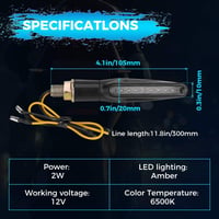 Univerzális LED irányjelző szett motorokhoz - 4db, vízálló, E24 jóváhagyott 7