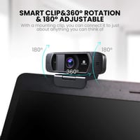 Webkamera HD 1080P Mikrofonnal és Fedéllel - Streameléshez, Játékhoz 7