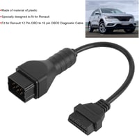 Renault OBD2 Adapter Kábel 12-ről 16 Pinre - Diagnosztikai Csatlakozó 7