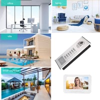 7 colos HD WiFi videó kaputelefon rendszer, biztonságos lakásinterfonnal 5