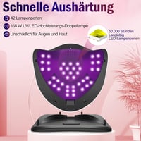 NAILGIRLS 168W-os UV LED Műköröm Lámpa, 4 Időzítővel és LCD Kijelzővel 2