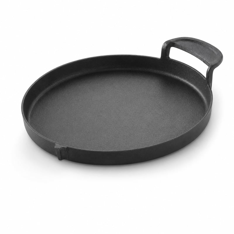 Liatinová grilovacia platňa Weber 7421 Gourmet BBQ System – chybná, čiastočne funkčná: Má odlomený jeden úchyt (stav: pozri 2. obrázok)
