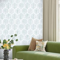 myforHD Öntapadós Tapéta - Modern Zöld Hatszög Mintás PVC Fólia Bútorokhoz - Vízálló Dekorációs Matrica Fiókokhoz, Polcokhoz (44cm x 10m) 7