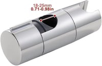 Parthan Állítható Zuhanyfej Tartó 18-25 mm Átmérőjű Kézizuhanyokhoz - Rozsdamentes Acél Fali Zuhanytartó Konzol Állítható Szöggel 2