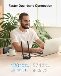 BrosTrend AX1800 WiFi 6 USB adapter - 1800 Mbps, kétsávos (5GHz+2.4GHz), Linux és Windows kompatibilis, Raspberry Pi támogatás, nagy hatótáv 4