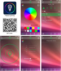ALED LIGHT Bluetooth LED Szalag Vezérlő 12V - RGB LED Szalaghoz 40 Gombos IR Távirányítóval - Okostelefon Applikációs Vezérlés iOS és Androi 3