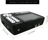 VISLONE ST-5150 DVB-S2/T2/C Combo Műholdkereső Készülék 4,3" LCD Kijelzővel, H.265 HEVC Támogatással 8