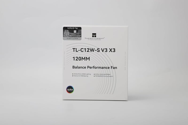 Thermalright ARGB CPU hűtő ventilátor, 1500RPM, 3 darabos csomag