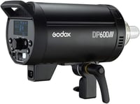 Godox DP600III Professzionális Stúdió Vaku 600Ws Bowens Rögzítéssel, 1mp Újratöltési Idő, GN80, 5600K, 150W Állítható Lámpa Esküvői Portré F 3