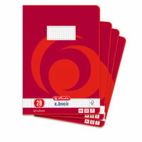 Herlitz x.book školska bilježnica A4, kvadratići, s dvostrukom marginom, linijatura 28, 32 lista, paket (4 komada, 1 nedostaje) 2