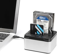 Salcar USB 3.0 HDD/SSD dokkoló állomás, 2 férőhelyes, klónozó funkcióval, 2x8TB 6