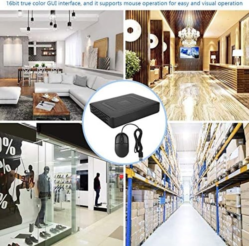 CCTV 4 csatornás biztonsági kamerarendszer rögzítő, AHD/CVI/TVI/DVR kompatibilis