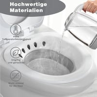 DEANIC Összecsukható WC-re Akasztható Ülőfürdő Kád - Aranyér, Szülés Utáni és Idősek Ápolására (Szürke) 3