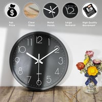 Plumeet 30,5 cm-es Hangtalan Falióra - Modern Fekete Dizájn Nappaliba, Konyhába 3