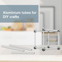 iMeistek 6063 Alumínium Cső 28mm Külső 25mm Belső Átmérő 300mm Hosszú 1,5mm Falvastagságú Varratmentes Egyenes Csövek (3 db) 6