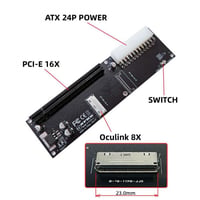 Oculink SFF-8612 PCIe X16 Adapter ATX Tápcsatlakozóval 2