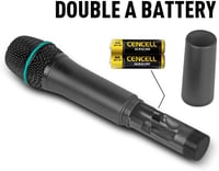 D Debra UHF 4 Csatornás Vezeték Nélküli Mikrofon Rendszer 2 Kézi és 2 Testmikrofonnal Karaoke Templom Buli Rendezvény 5
