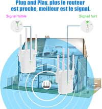 TP-Link AC1200 Dual Band WiFi Jelerősítő 4 Antennával és Ethernet Porttal 5