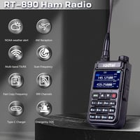 Radtel RT-890 Kétsávos Színes LCD-s Walkie-Talkie Rádióamatőröknek, Légisáv Vétellel 5