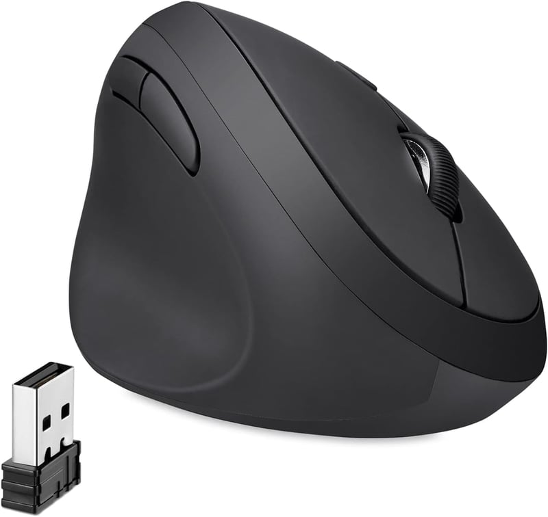 Perixx Perimice-719L Balkezes Ergonomikus Vezeték Nélküli Függőleges Egér Laptophoz