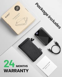 EAFU 10000mAh Hordozható Gyorstöltő Powerbank, 3A USB-C Külső Akkumulátor iPhone 15-14-13-12-11, Samsung Galaxy S22-S21, Google Pixel, LG Te 8