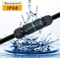 CTRICALVER IP68 Vízálló Kábel Csatlakozó Doboz Kültéri Használatra - 2 db 3-Pólusú Elektromos Elosztó, 0.5-2.5mm² Kábelekhez, LED Világításh 4
