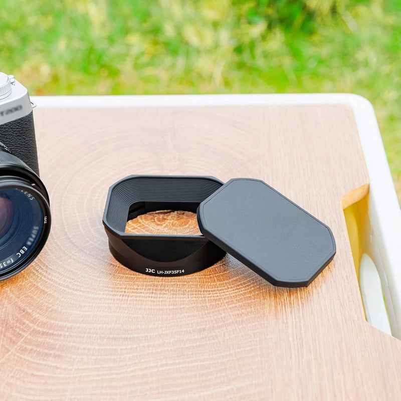FUJIFILM XF 35mm f/1.4 R objektívhez JJC négyzetes fém napellenző 52mm-es szűrővel
