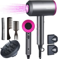 Flintronic 2000W-os ionos hajszárító, 3 sebesség, 3 fúvóka, 2 diffúzor, gyors szárítás 1
