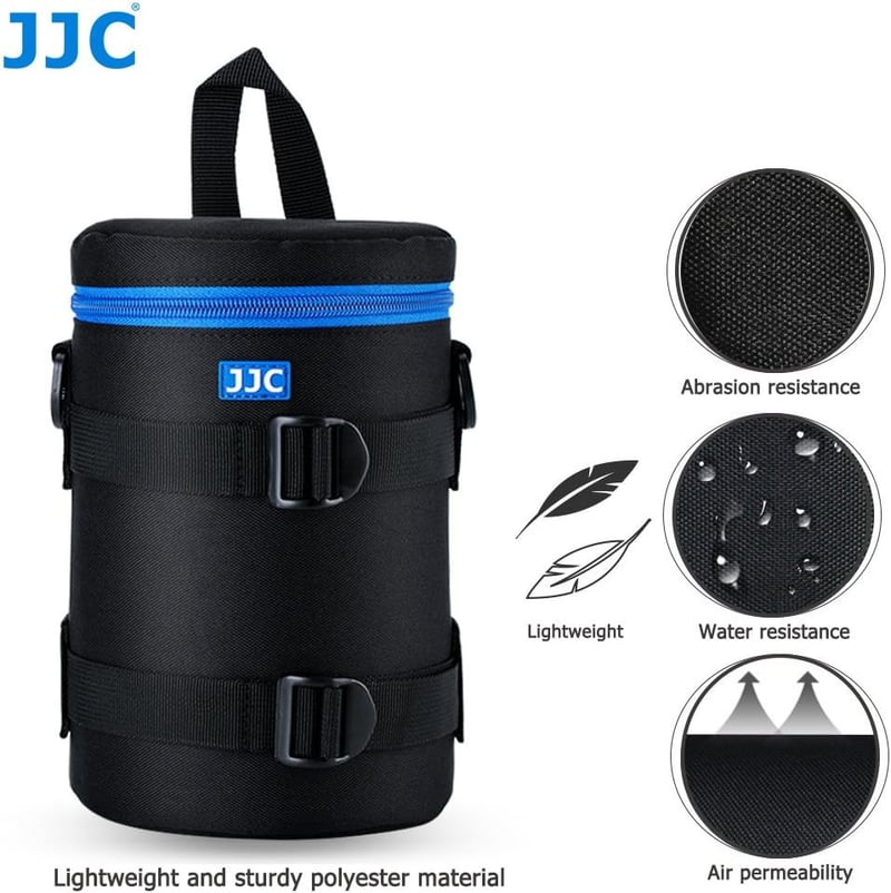 JJC Prémium Vízálló Objektívtok 110x190mm-es Lencsékhez, Fekete